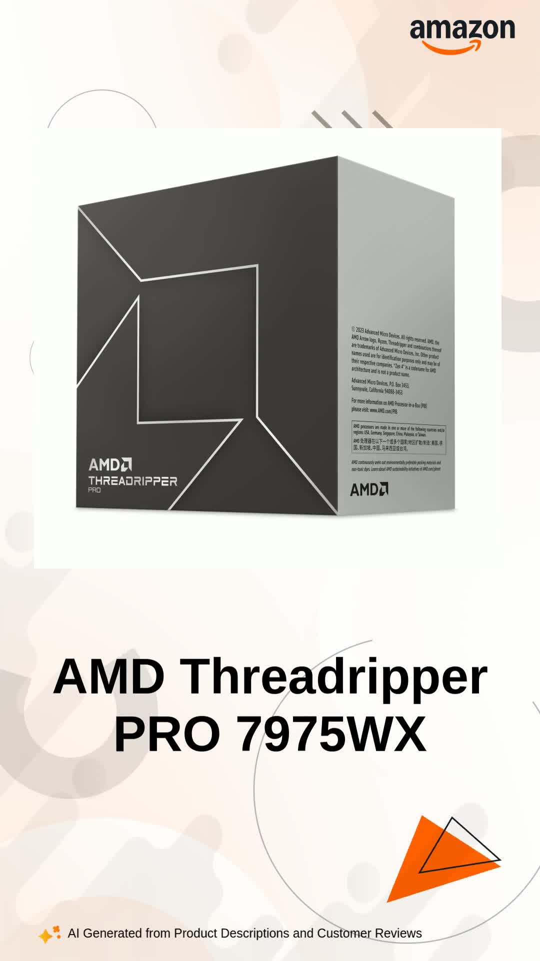 AMD Ryzen Threadripper PRO 7975WX Processor